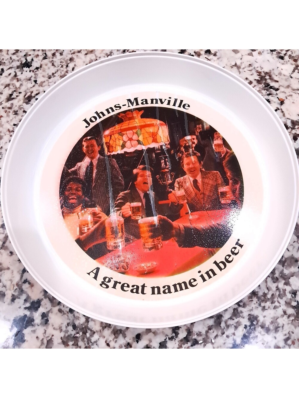 Johns-Manville A Great Name In Beer Tray Shingles Plastic Thermo-Serv Vintage